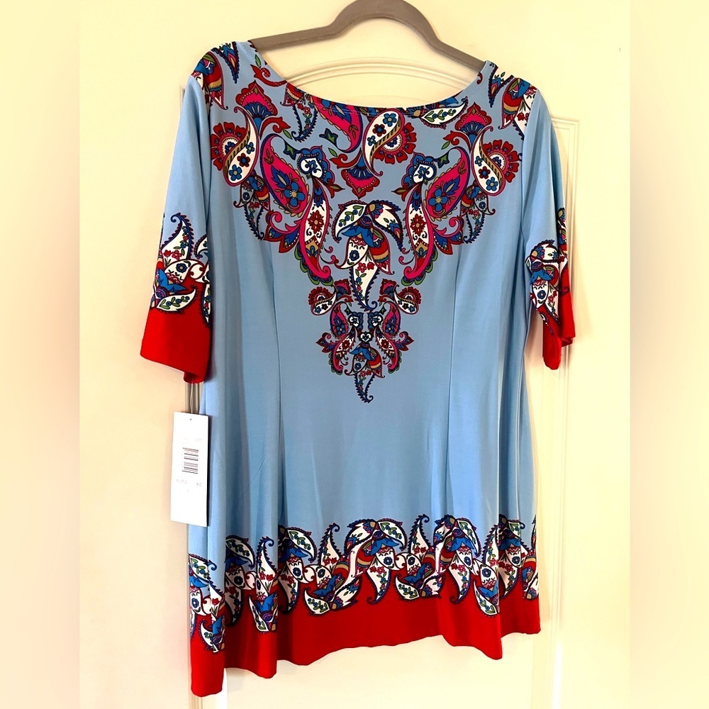 New! Sunny Leigh brand Designer Colorful Blouse Women’s Size Large
